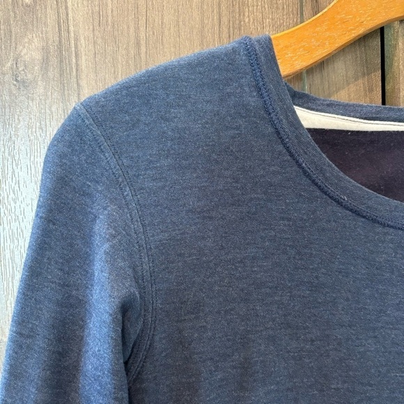 Lululemon Every Yogi Long Sleeve Womens Size M Top Blue White - Picture 6 of 15